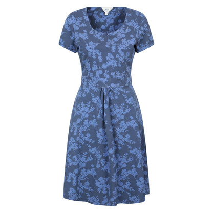 Blue - Front - Mountain Warehouse Womens-Ladies Orchid Flowers UV Protection Dress