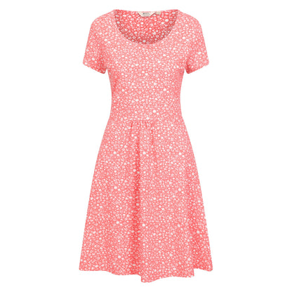 Red - Front - Mountain Warehouse Womens-Ladies Orchid All-Over Print UV Protection Dress