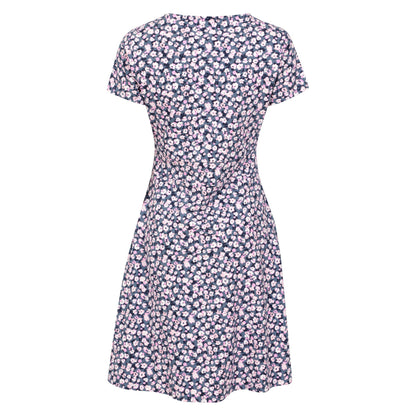 Grey - Back - Mountain Warehouse Womens-Ladies Orchid Flowers UV Protection Dress