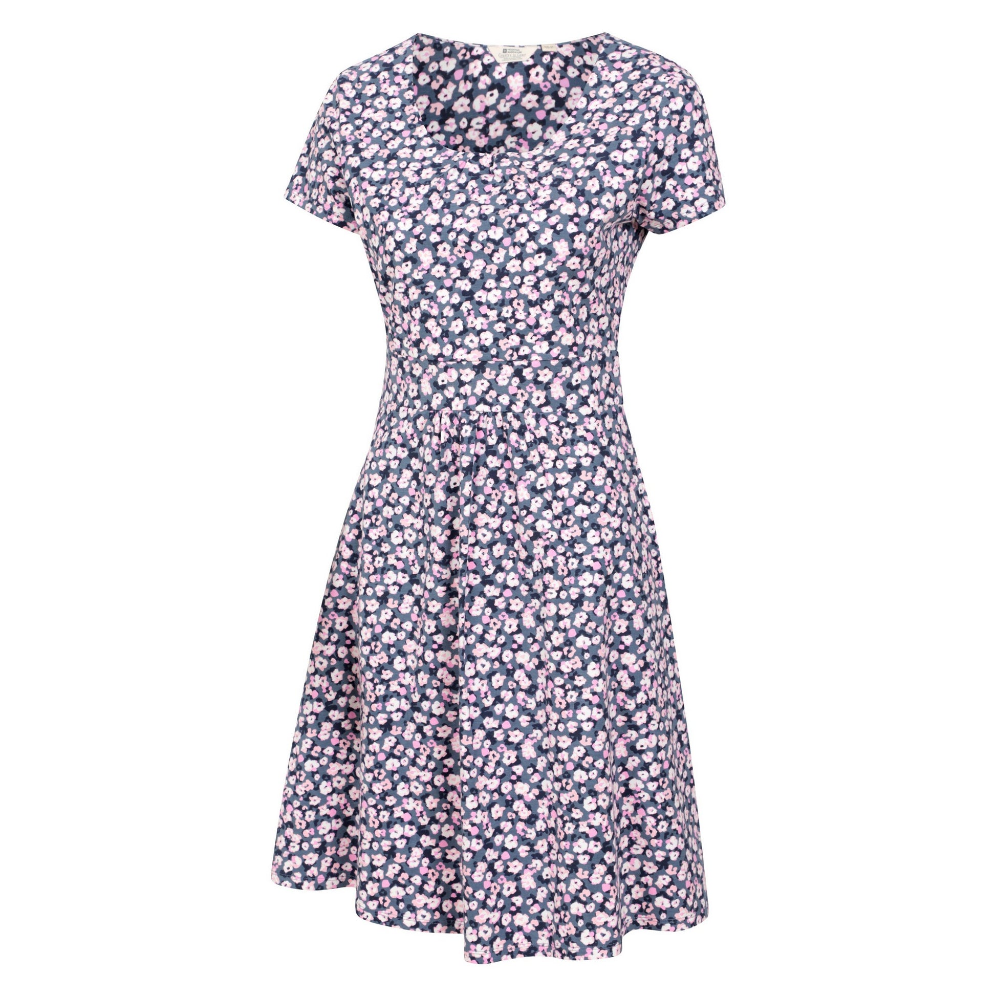Grey - Side - Mountain Warehouse Womens-Ladies Orchid Flowers UV Protection Dress