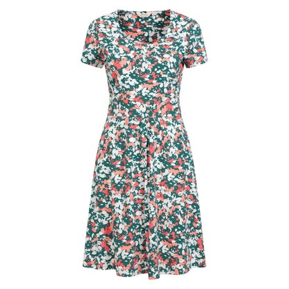 Dark Teal - Front - Mountain Warehouse Womens-Ladies Orchid Leaf Print UV Protection Dress