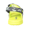 Grey - Back - Mountain Warehouse Childrens-Kids Seaside Camo Sandals