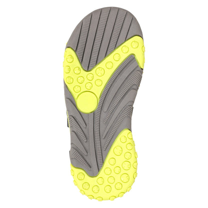 Grey - Pack Shot - Mountain Warehouse Childrens-Kids Seaside Camo Sandals