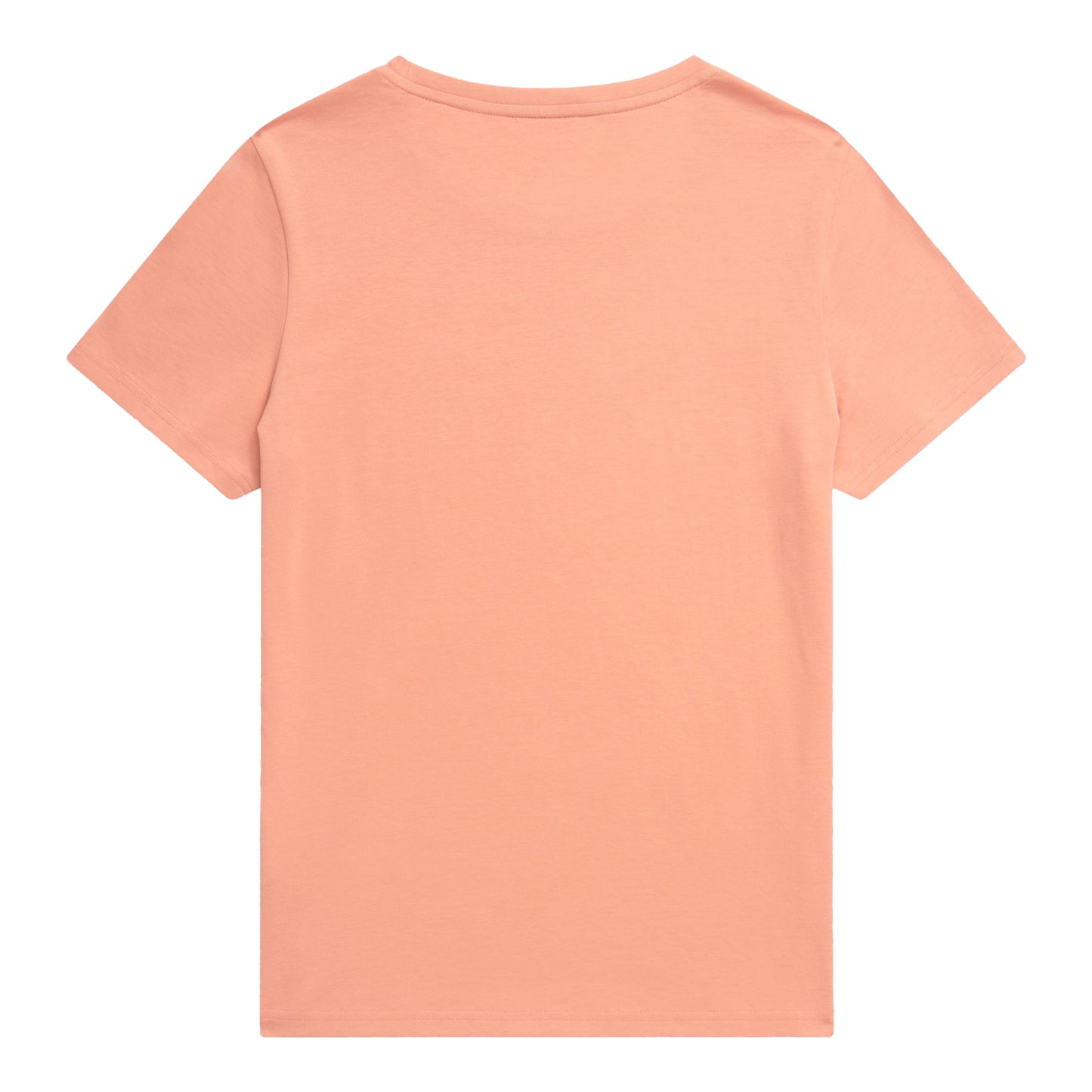 Coral - Back - Animal Womens-Ladies Script Organic Logo T-Shirt