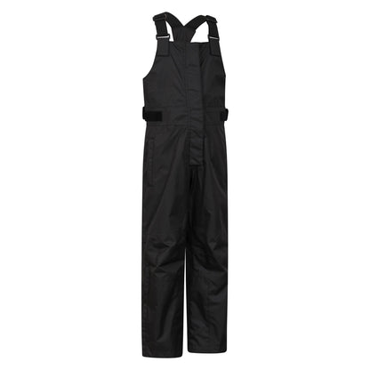 Black - Lifestyle - Mountain Warehouse Childrens-Kids Spray Waterproof Dungarees