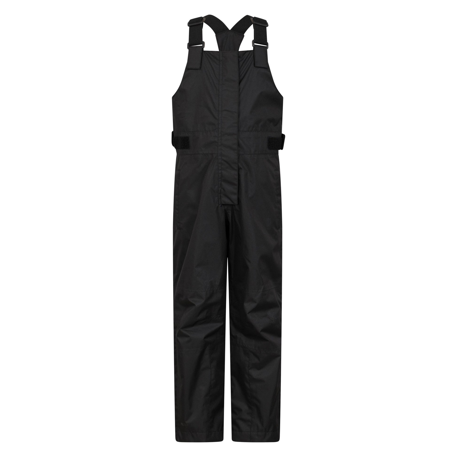 Black - Front - Mountain Warehouse Childrens-Kids Spray Waterproof Dungarees