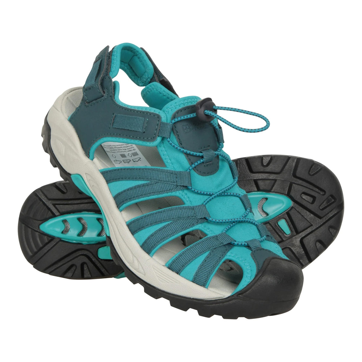 Teal - Front - Mountain Warehouse Womens-Ladies Seaside Drainage Sandals