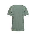 Khaki Green - Back - Mountain Warehouse Womens-Ladies Wave Feather Organic Loose T-Shirt