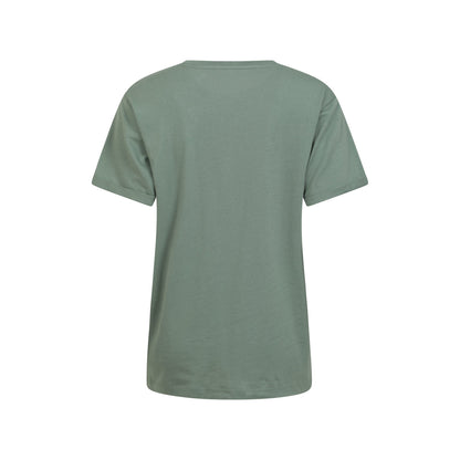 Khaki Green - Back - Mountain Warehouse Womens-Ladies Wave Feather Organic Loose T-Shirt