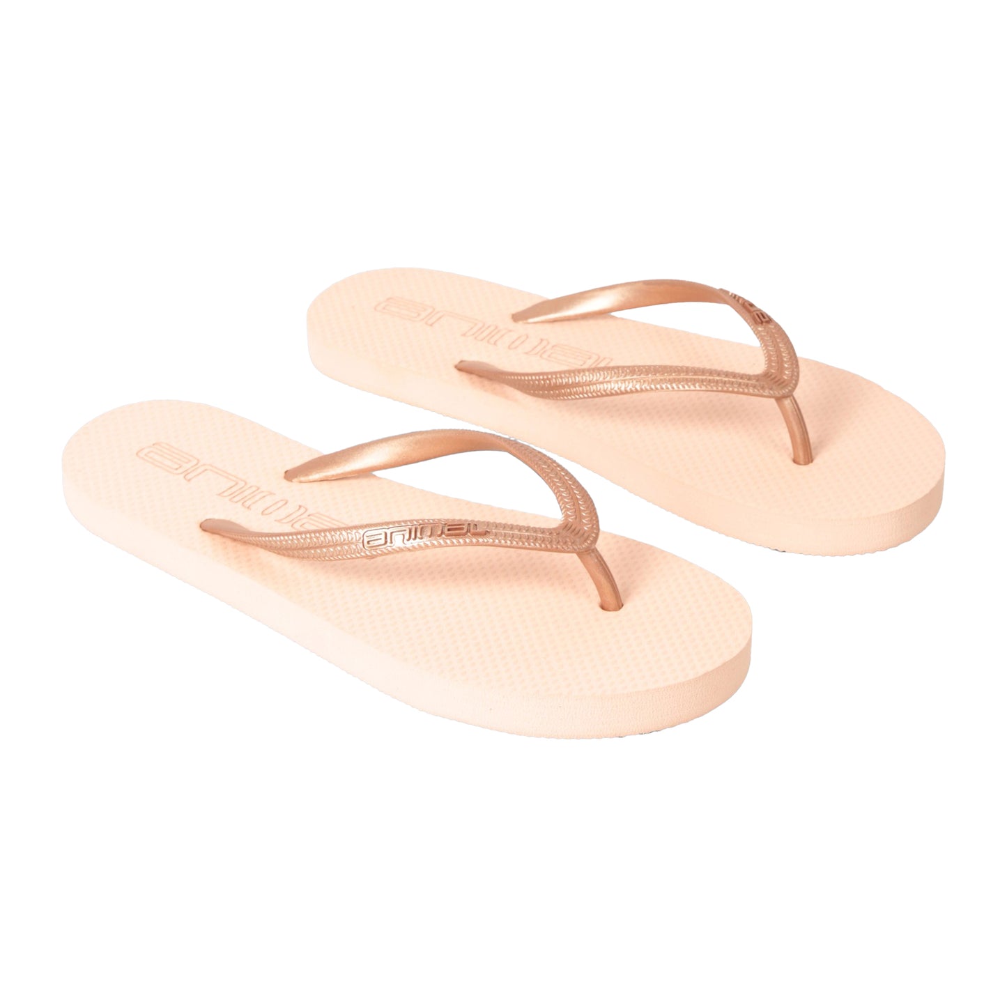 Rose Gold - Front - Animal Womens-Ladies Oceana Flip Flops