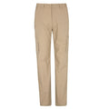 Dark Beige - Front - Mountain Warehouse Mens Trek II Short Cargo Trousers