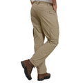 Dark Beige - Side - Mountain Warehouse Mens Trek II Short Cargo Trousers