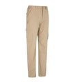 Dark Beige - Pack Shot - Mountain Warehouse Mens Trek II Short Cargo Trousers