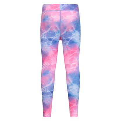 Light Pink - Back - Mountain Warehouse Childrens-Kids Flick Flack Marble Effect Leggings
