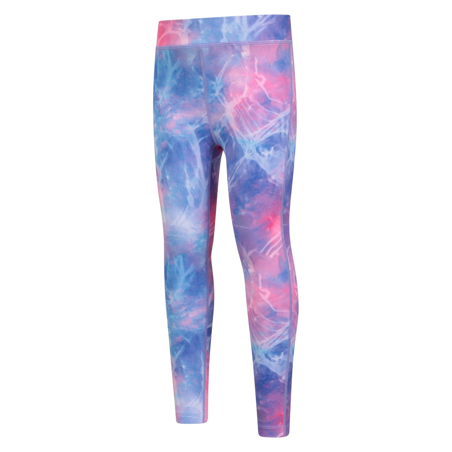 Light Pink - Side - Mountain Warehouse Childrens-Kids Flick Flack Marble Effect Leggings