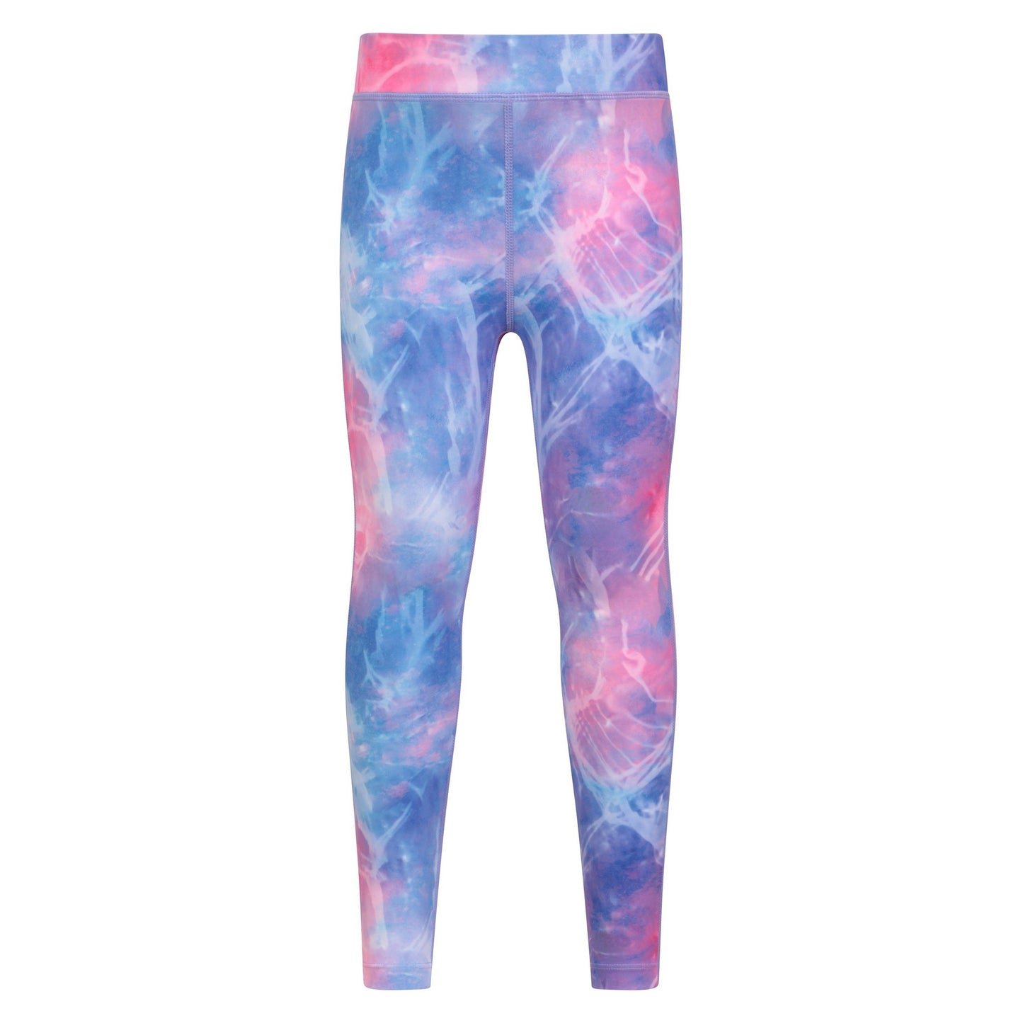 Light Pink - Front - Mountain Warehouse Childrens-Kids Flick Flack Marble Effect Leggings