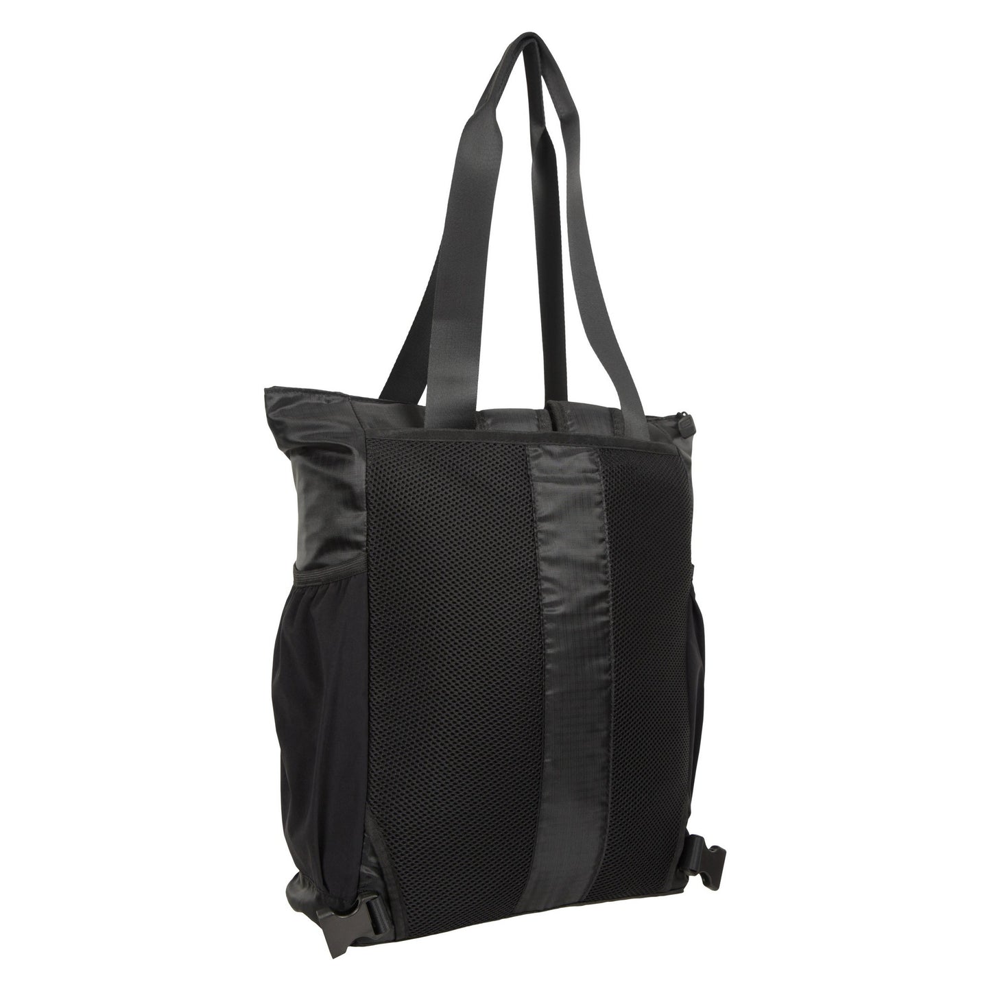 Black - Back - Mountain Warehouse Tote 2 in 1 15L Backpack