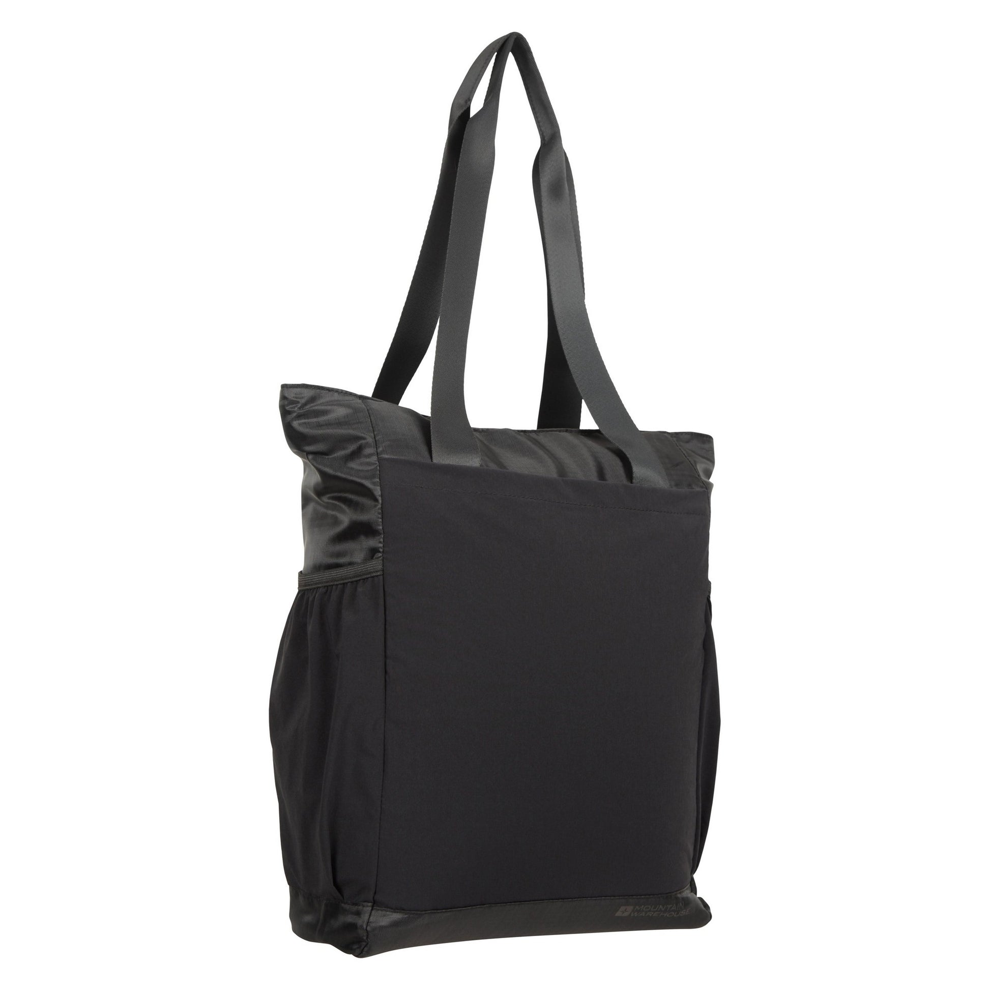 Black - Side - Mountain Warehouse Tote 2 in 1 15L Backpack