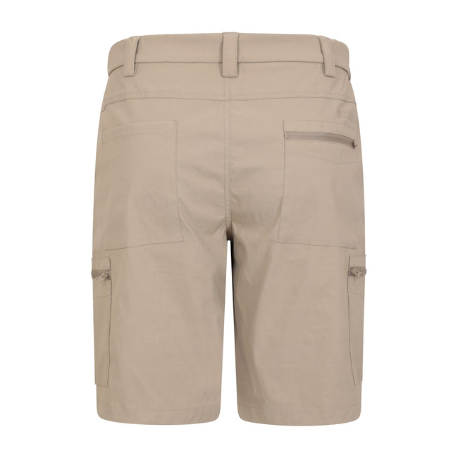 Dark Beige - Back - Mountain Warehouse Mens Trek Cargo Shorts