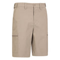 Beige - Side - Mountain Warehouse Mens Trek Cargo Shorts