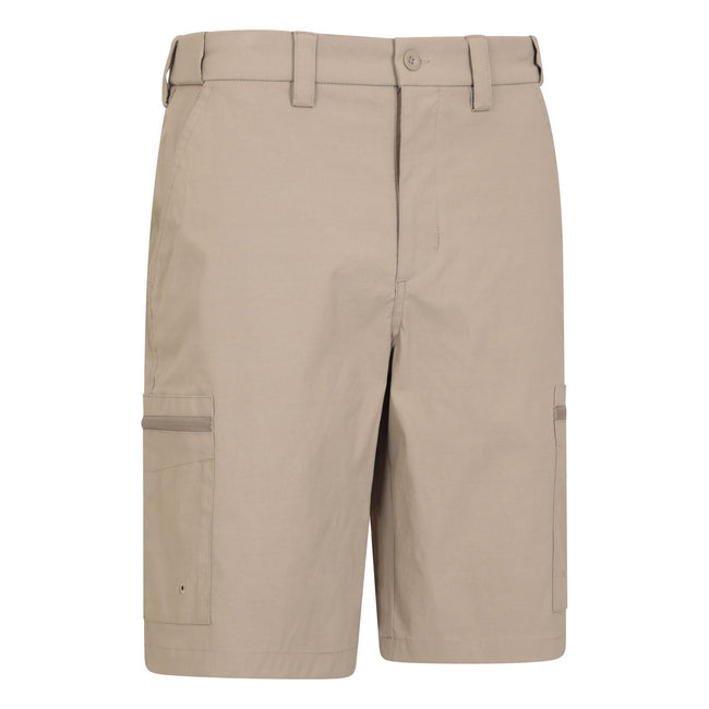 Dark Beige - Side - Mountain Warehouse Mens Trek Cargo Shorts