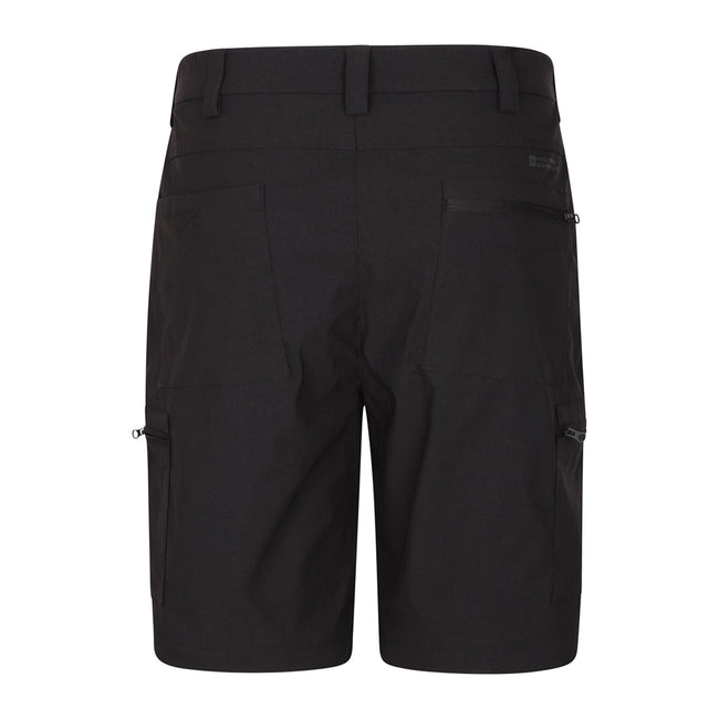 Black - Back - Mountain Warehouse Mens Trek Cargo Shorts