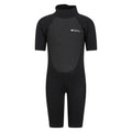 Black - Front - Mountain Warehouse Childrens-Kids Contrast Panel Wetsuit