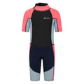 Pink - Front - Mountain Warehouse Childrens-Kids Contrast Panel Wetsuit