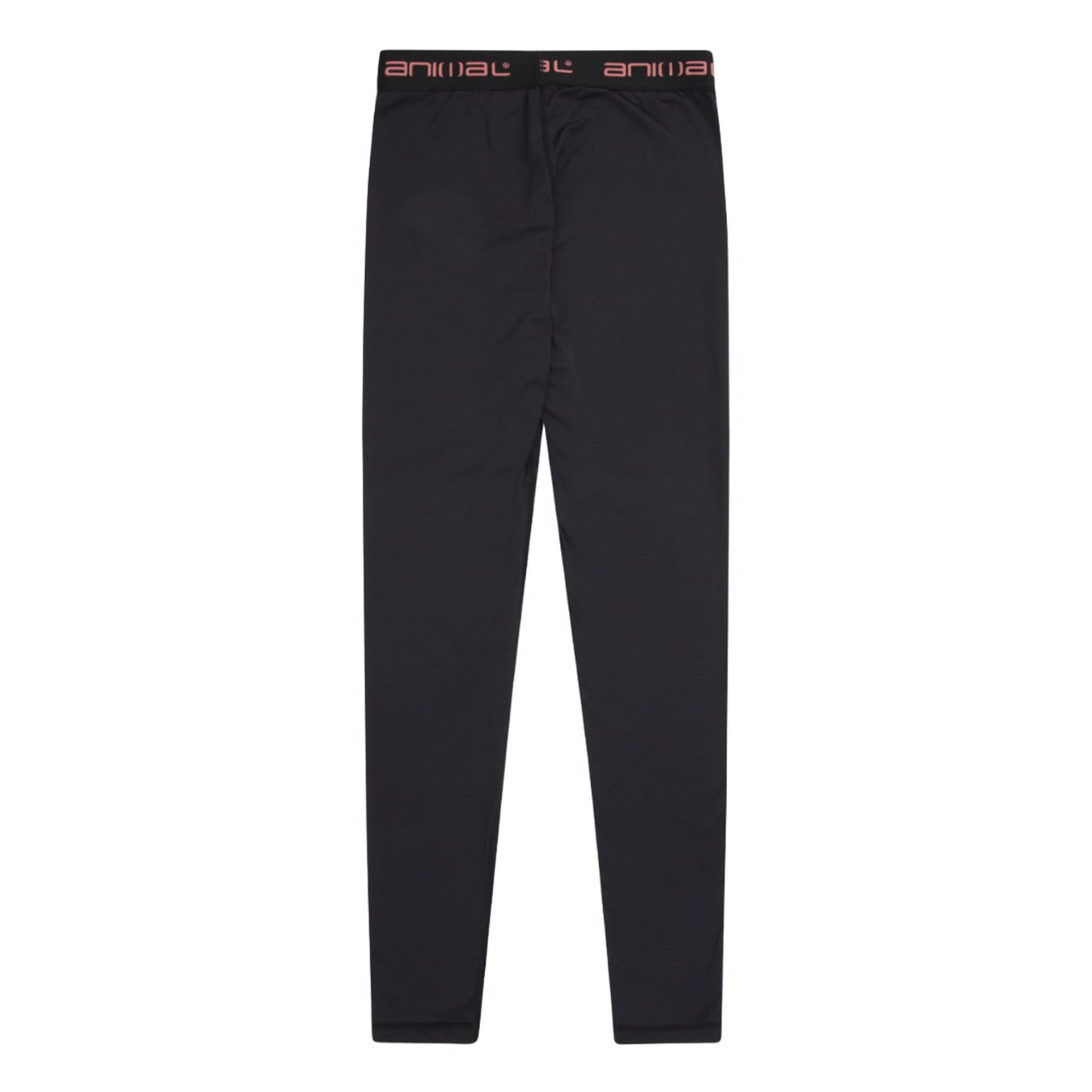 Jet Black - Back - Animal Womens-Ladies Piste Base Layer Leggings