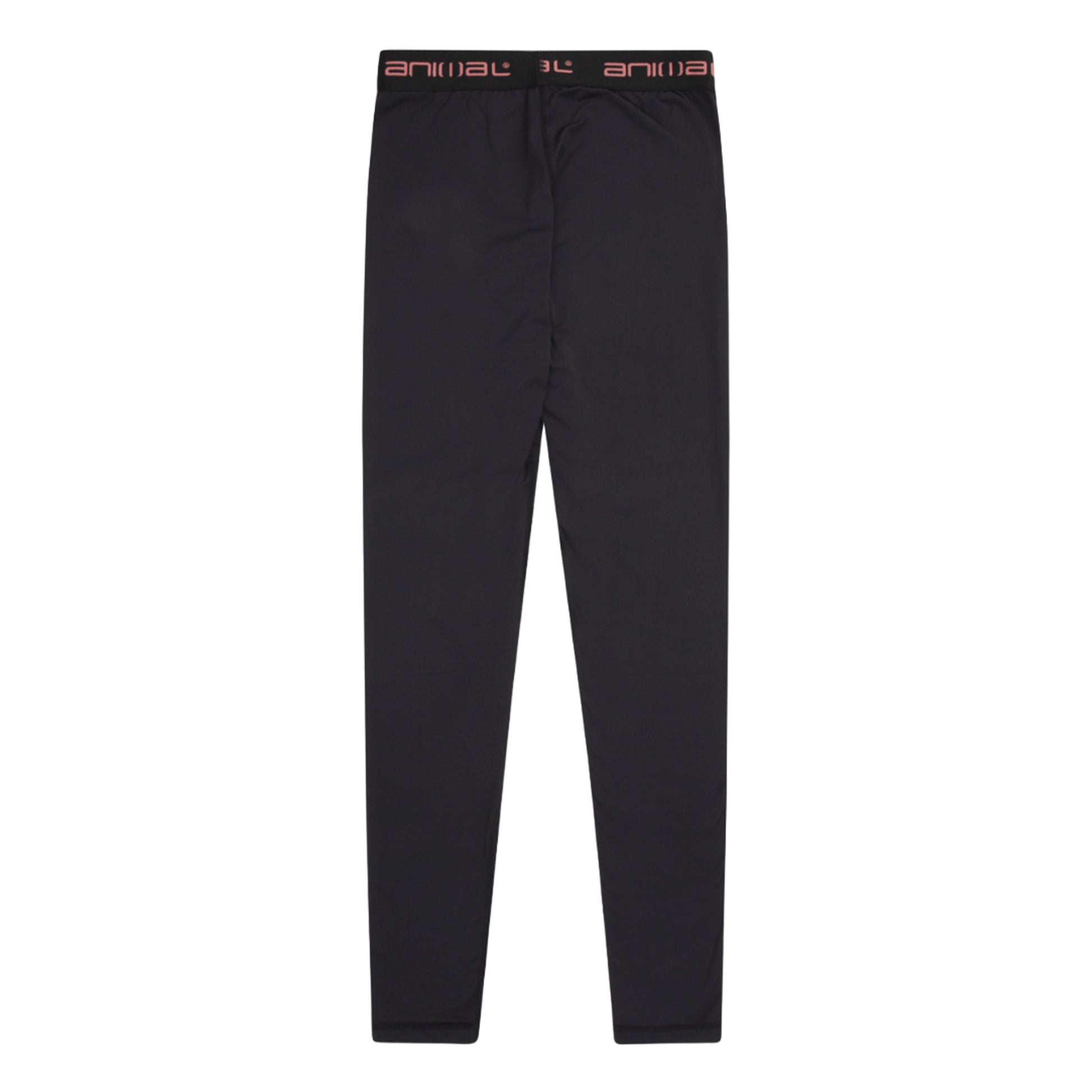 Jet Black - Back - Animal Womens-Ladies Piste Base Layer Leggings