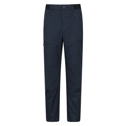 Navy - Front - Mountain Warehouse Mens Jungle Trekking Trousers
