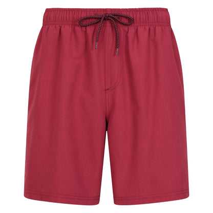 Dark Burgundy - Front - Mountain Warehouse Mens Aruba Swim Shorts