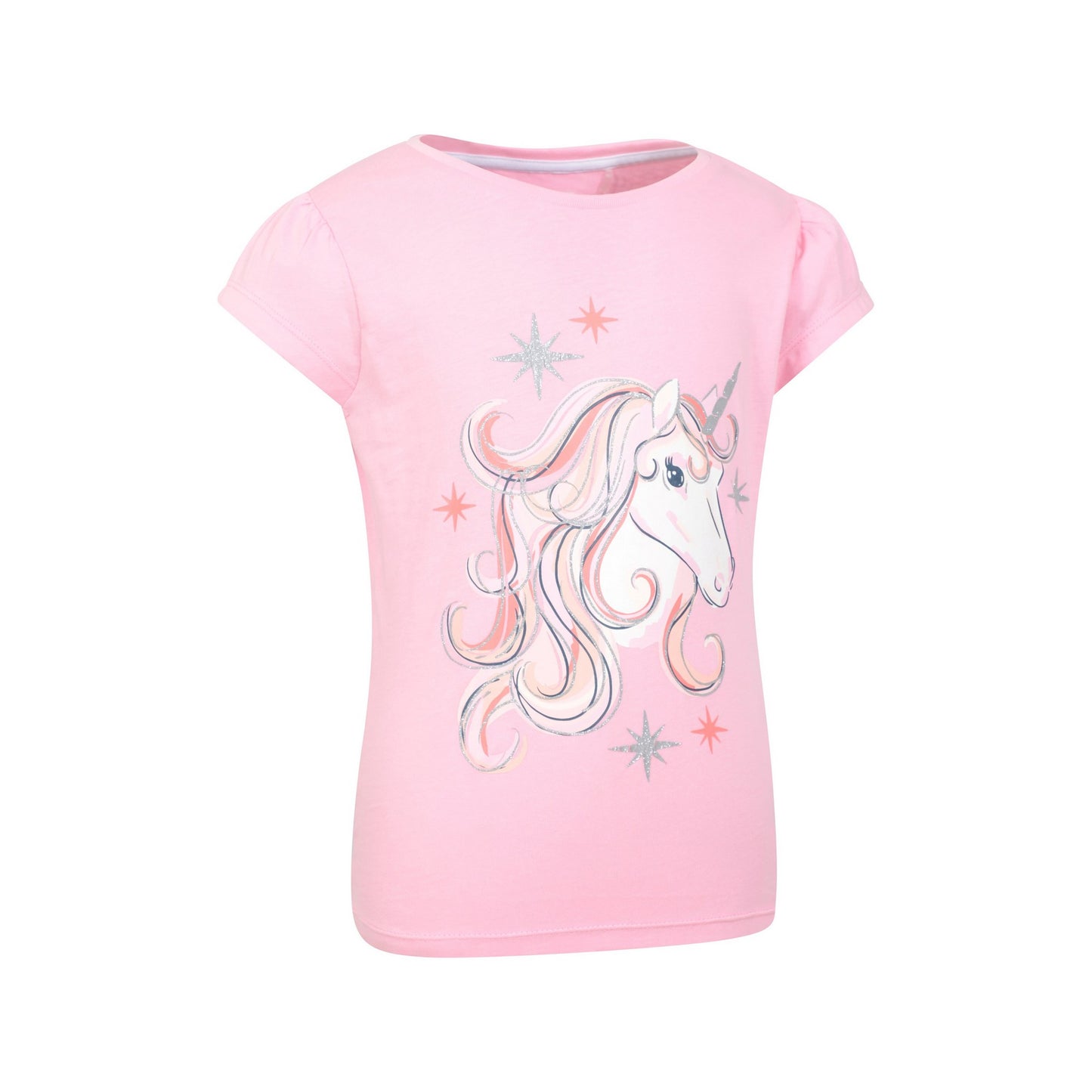 Pink - Lifestyle - Mountain Warehouse Childrens-Kids Unicorn Organic T-Shirt