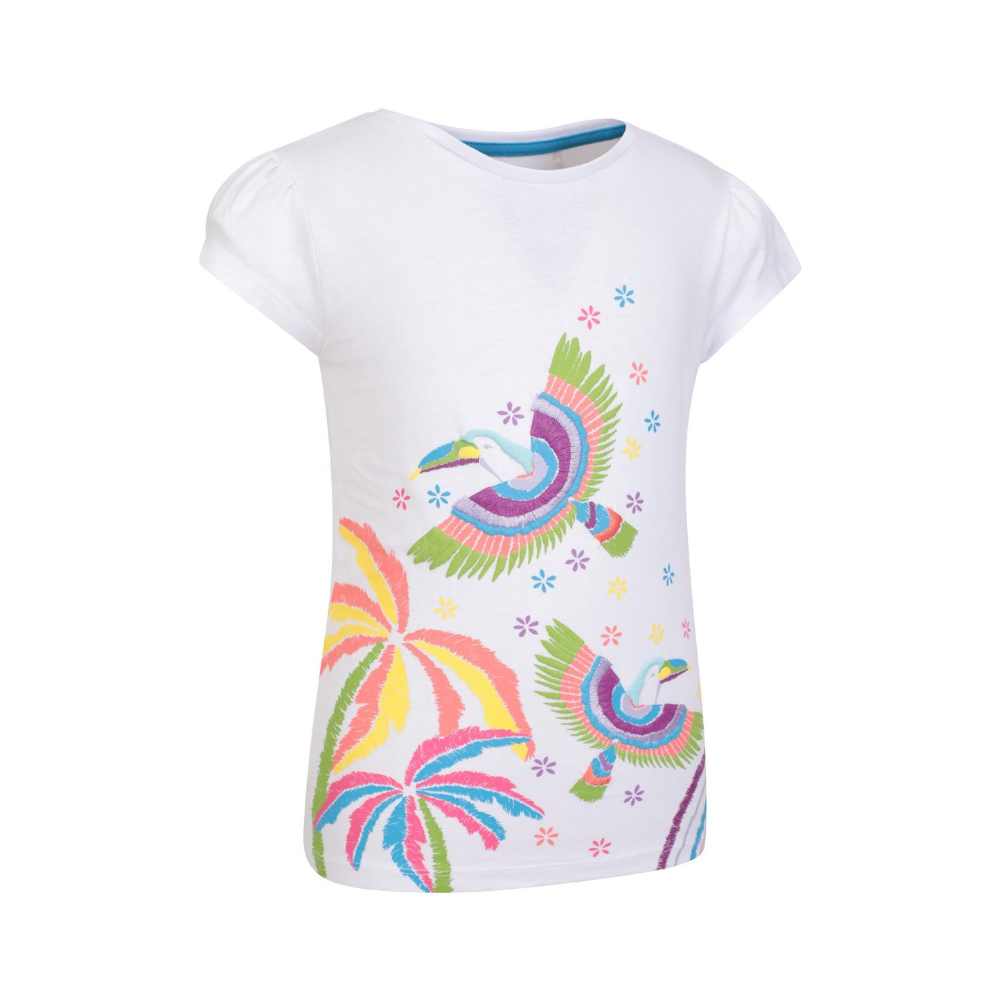 White - Lifestyle - Mountain Warehouse Childrens-Kids Toucan Organic T-Shirt