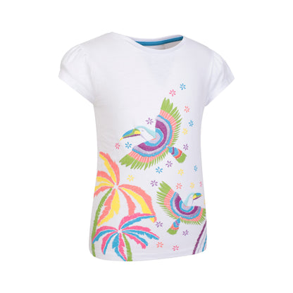 White - Lifestyle - Mountain Warehouse Childrens-Kids Toucan Organic T-Shirt