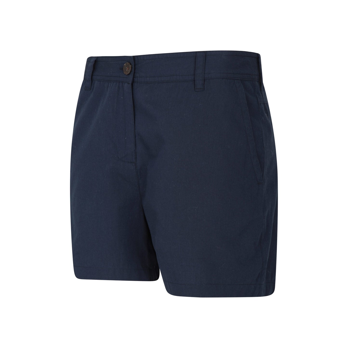 Navy - Side - Mountain Warehouse Womens-Ladies Organic Cotton Plain Shorts