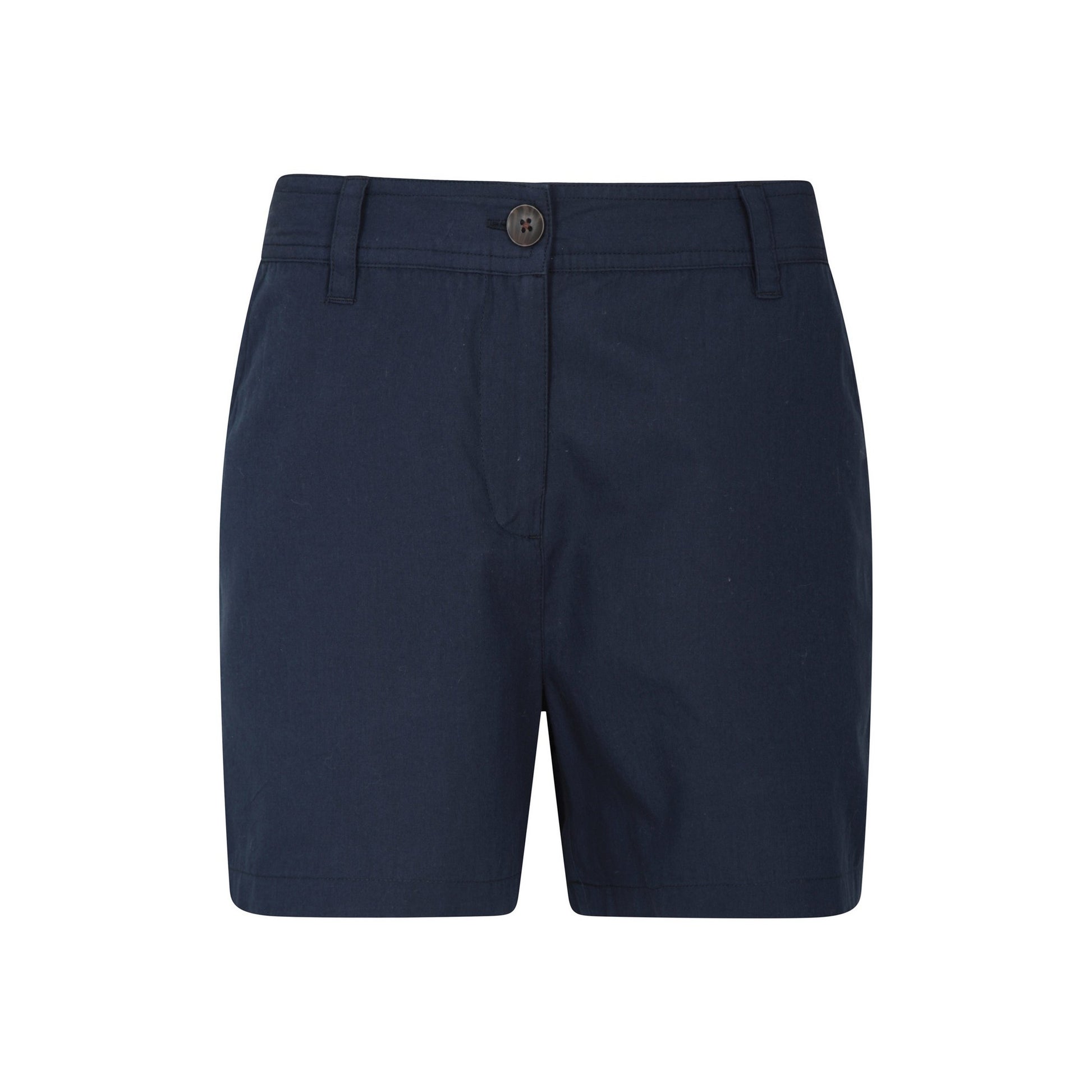 Navy - Front - Mountain Warehouse Womens-Ladies Organic Cotton Plain Shorts