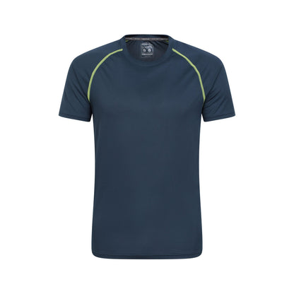 Dark Blue - Front - Mountain Warehouse Mens Aero II IsoCool T-Shirt