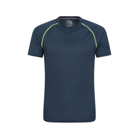 Dark Blue - Front - Mountain Warehouse Mens Aero II IsoCool T-Shirt