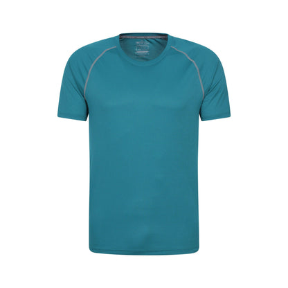 Petrol - Front - Mountain Warehouse Mens Aero II IsoCool T-Shirt