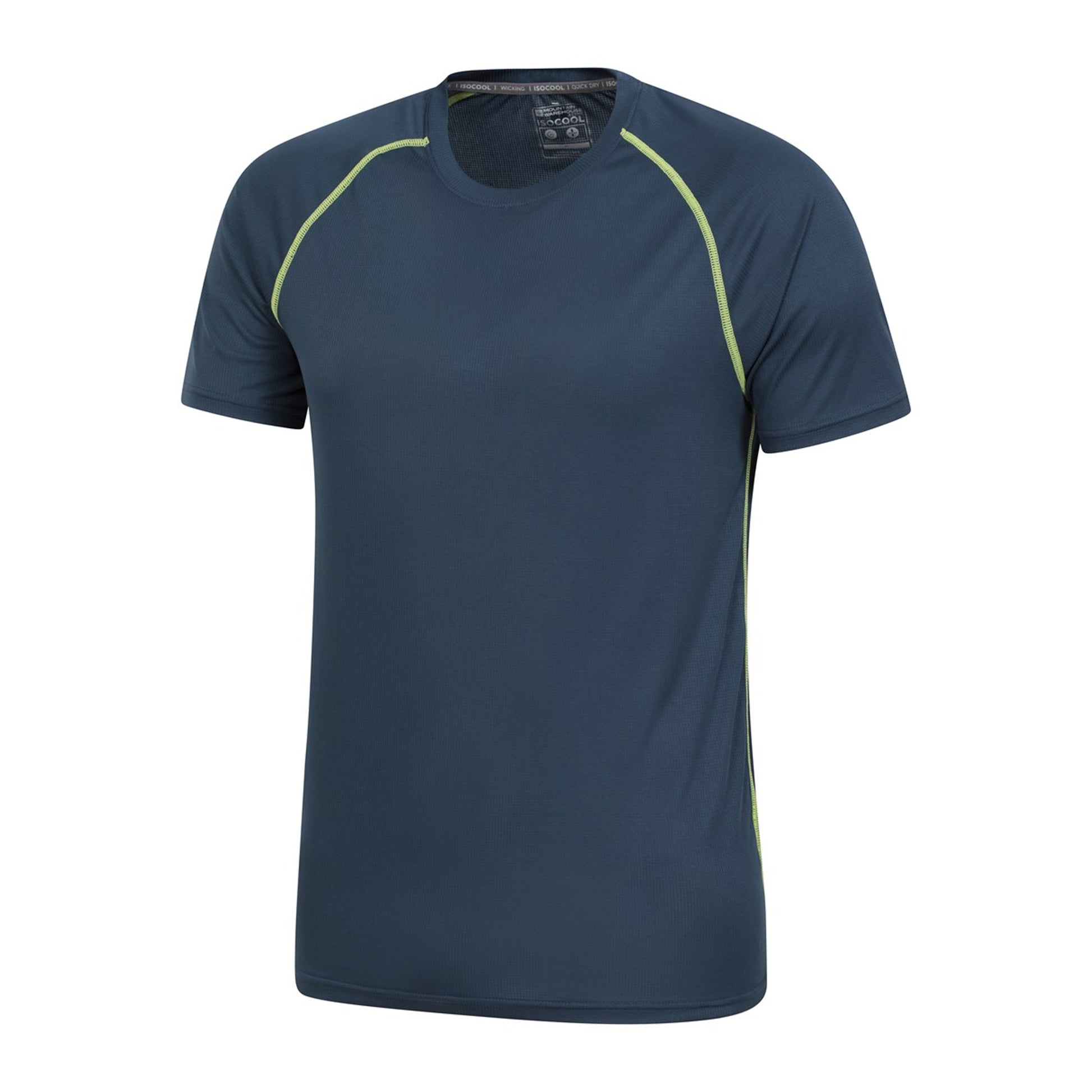 Dark Blue - Side - Mountain Warehouse Mens Aero II IsoCool T-Shirt