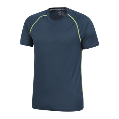 Dark Blue - Side - Mountain Warehouse Mens Aero II IsoCool T-Shirt
