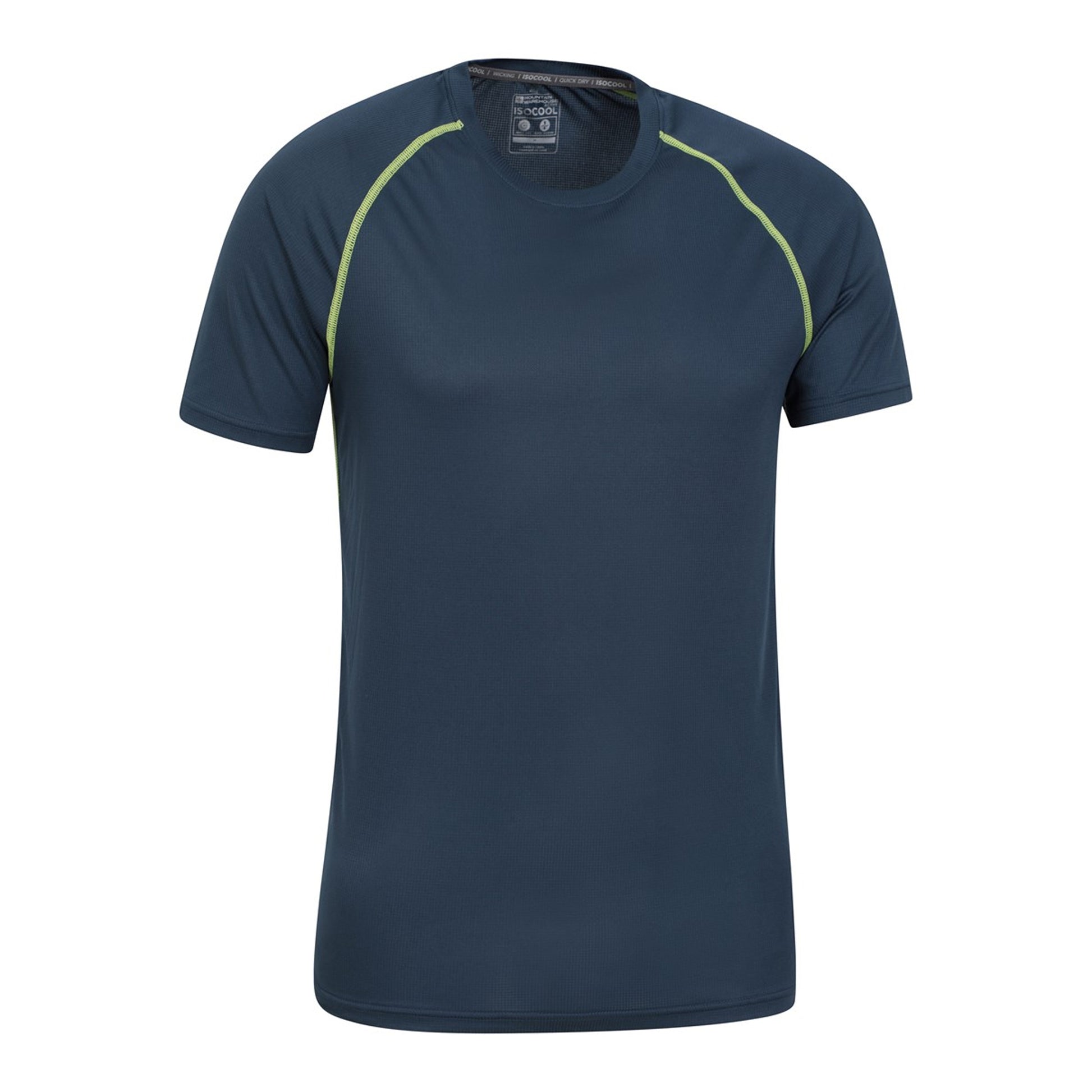 Dark Blue - Lifestyle - Mountain Warehouse Mens Aero II IsoCool T-Shirt