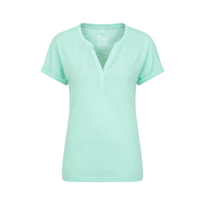 Mint - Front - Mountain Warehouse Womens-Ladies Skye Slub Quick Dry T-Shirt