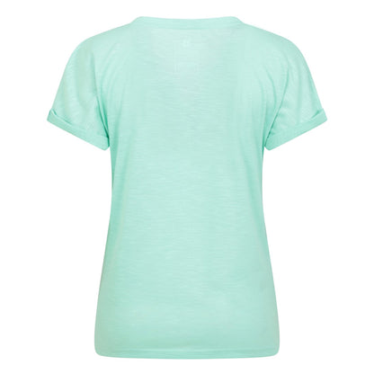 Mint - Back - Mountain Warehouse Womens-Ladies Skye Slub Quick Dry T-Shirt