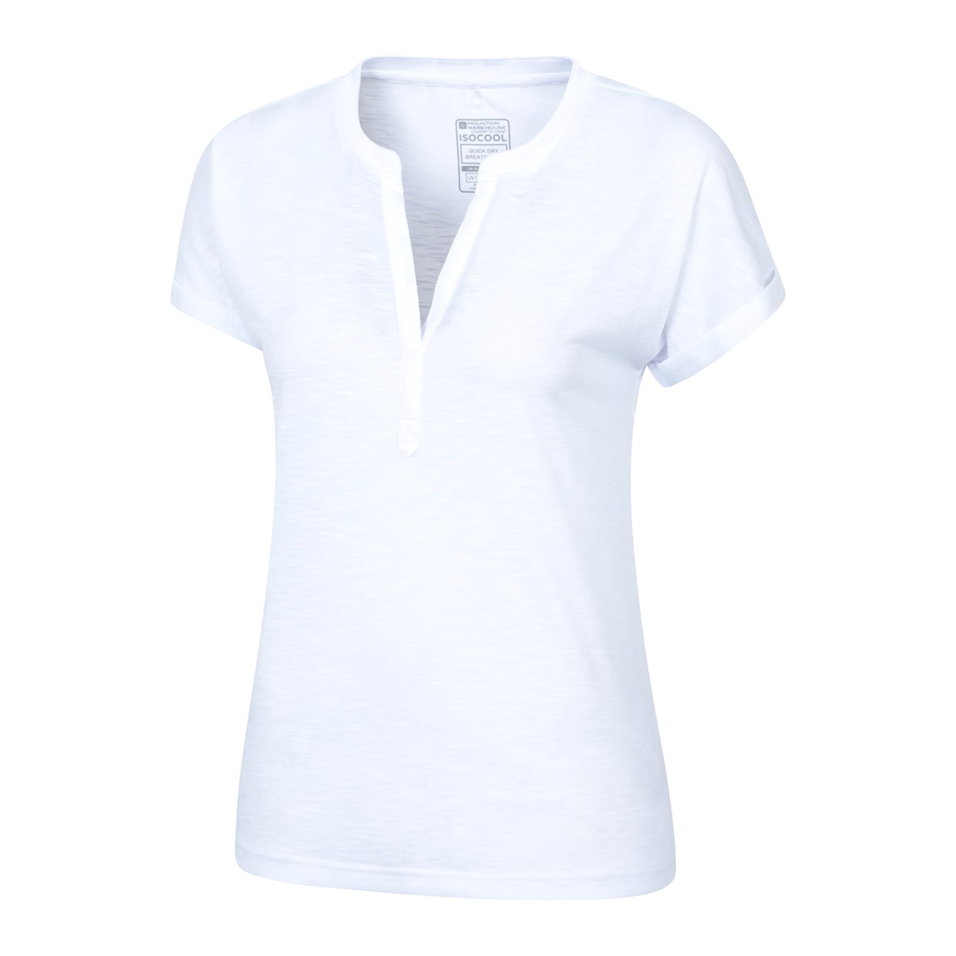 White - Lifestyle - Mountain Warehouse Womens-Ladies Skye Slub Quick Dry T-Shirt