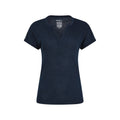 Navy - Front - Mountain Warehouse Womens-Ladies Skye Slub Quick Dry T-Shirt