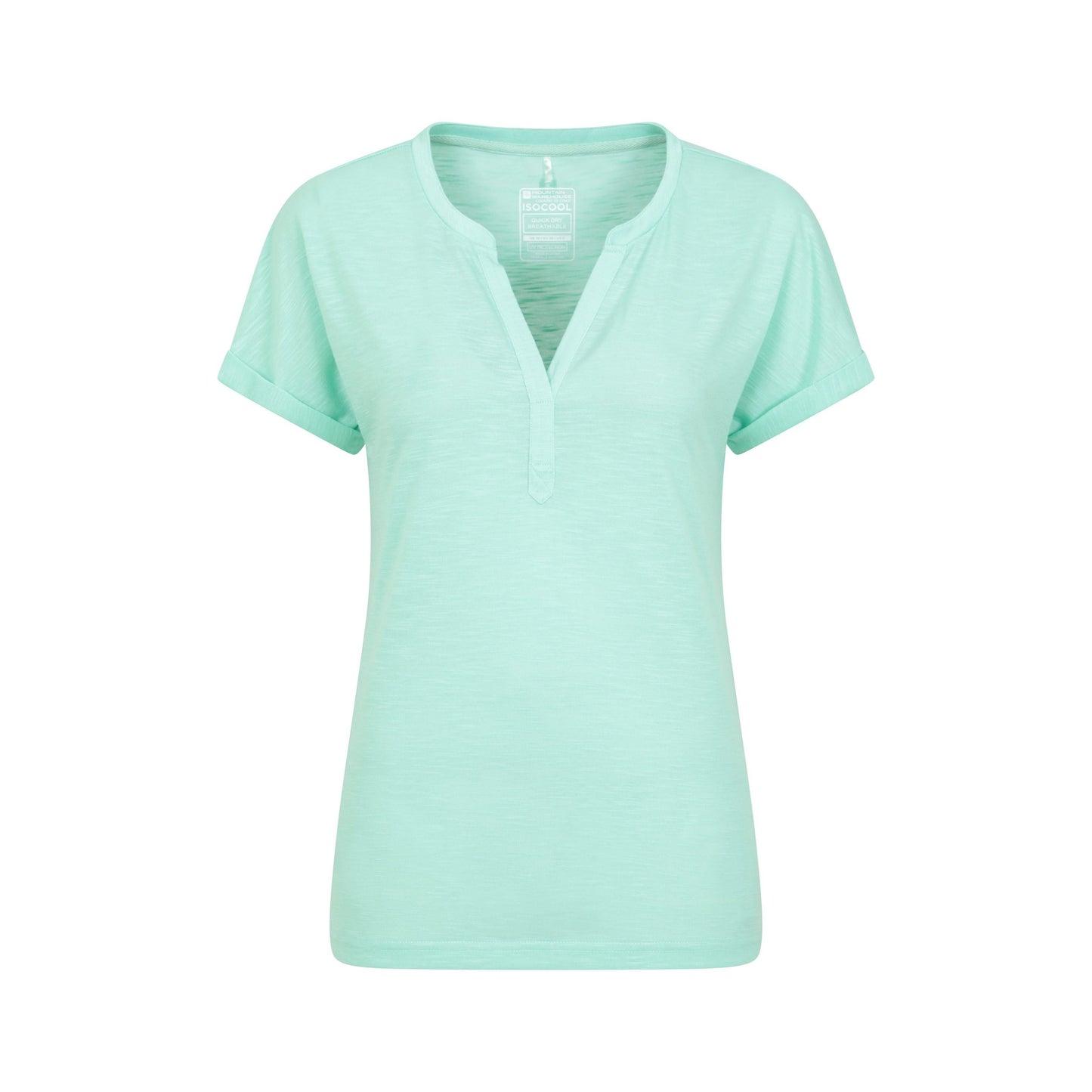 Mint - Front - Mountain Warehouse Womens-Ladies Skye Slub Quick Dry T-Shirt