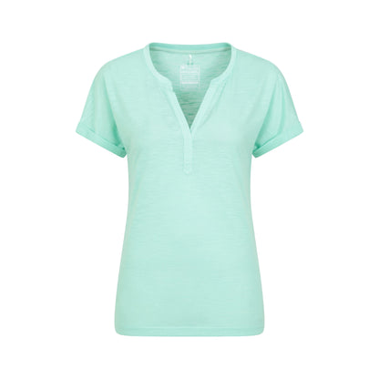 Mint - Front - Mountain Warehouse Womens-Ladies Skye Slub Quick Dry T-Shirt