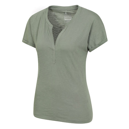 Green - Side - Mountain Warehouse Womens-Ladies Skye Slub Quick Dry T-Shirt
